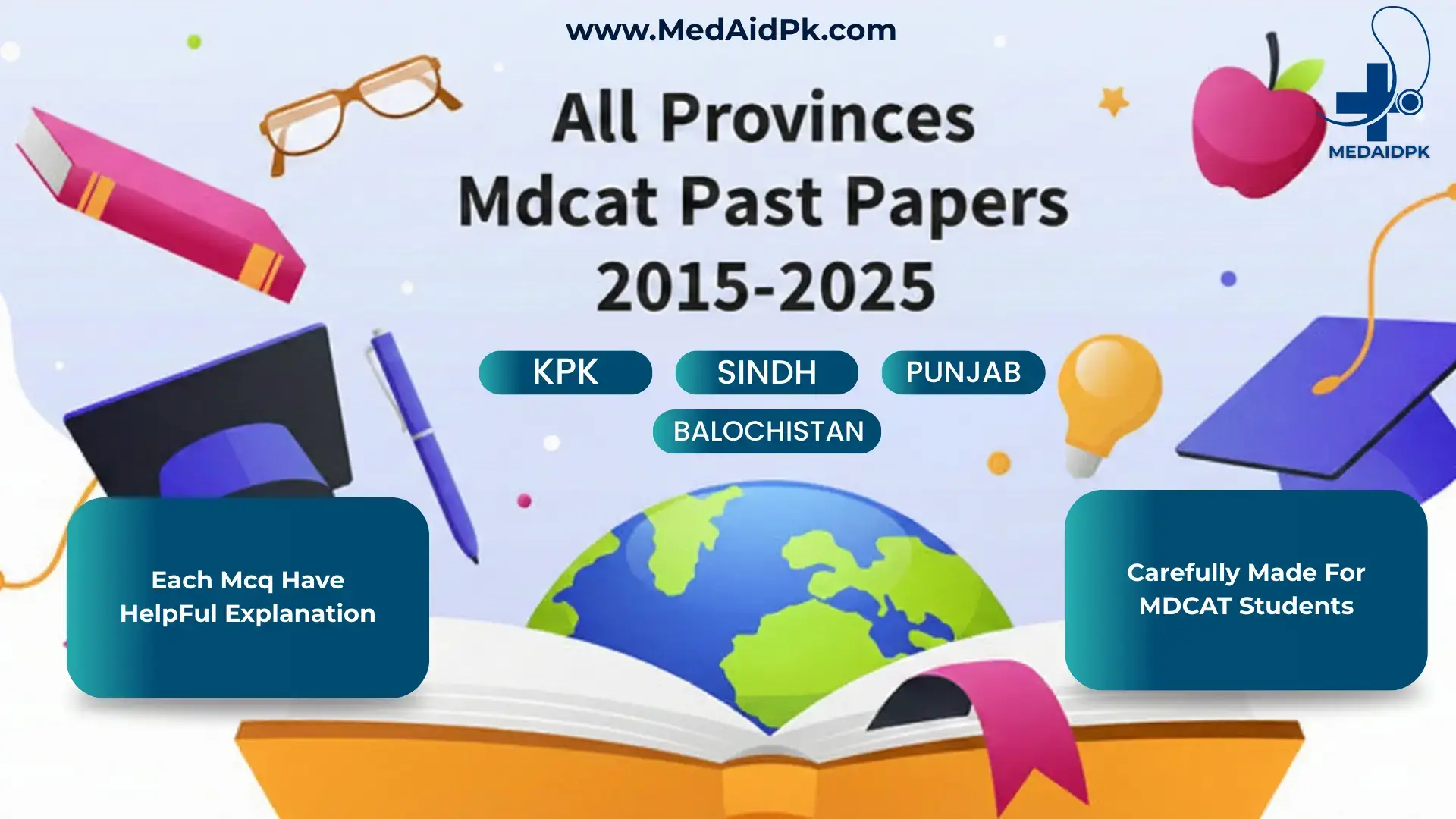 All Provinces Mdcat Past Papers 2015-2025